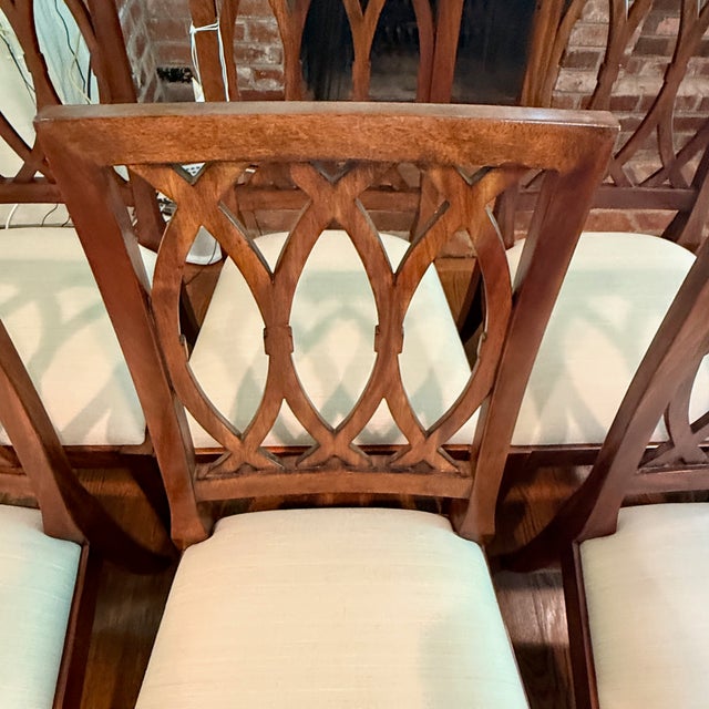 Set of 8 Theodore Alexander Lady Emily’s Invitation Dining Chairs For Sale In Washington DC - Image 6 of 13