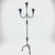 Hand Forged Wrought Iron Floor Candelabra 50″ (127cm) Antique Copper Patina 3-Arm Candle Holder Leaf Detail Rustic Wedding Decor For Sale - Image 6 of 7