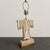 Japanese 1970s Maitland-Smith Tessellated Stone & Brass Kimono Table Lamp For Sale - Image 3 of 14