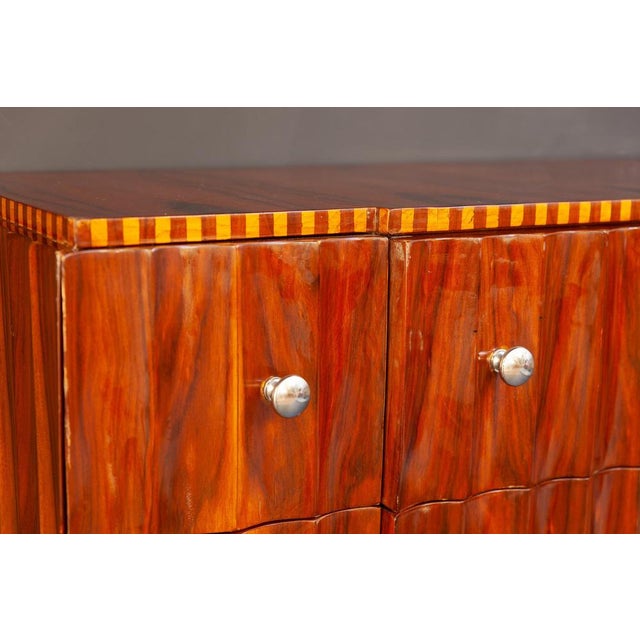 Brown Art Deco French Chest of Drawers, 1930s For Sale - Image 8 of 11