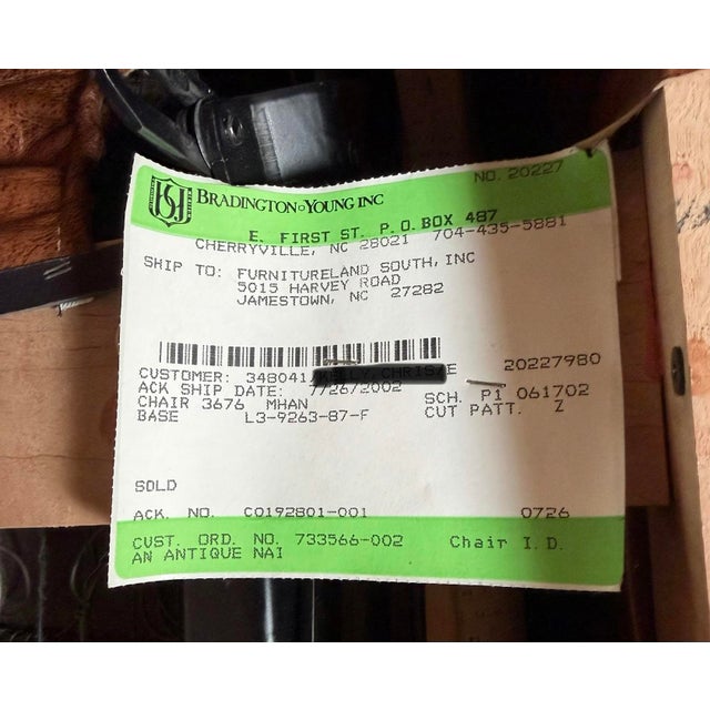 Bradington Young Leather Recliner For Sale - Image 11 of 11