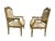 1950s Pair of Louis XVI–Style Giltwood Armchairs With 22k Gold Leaf For Sale - Image 4 of 14