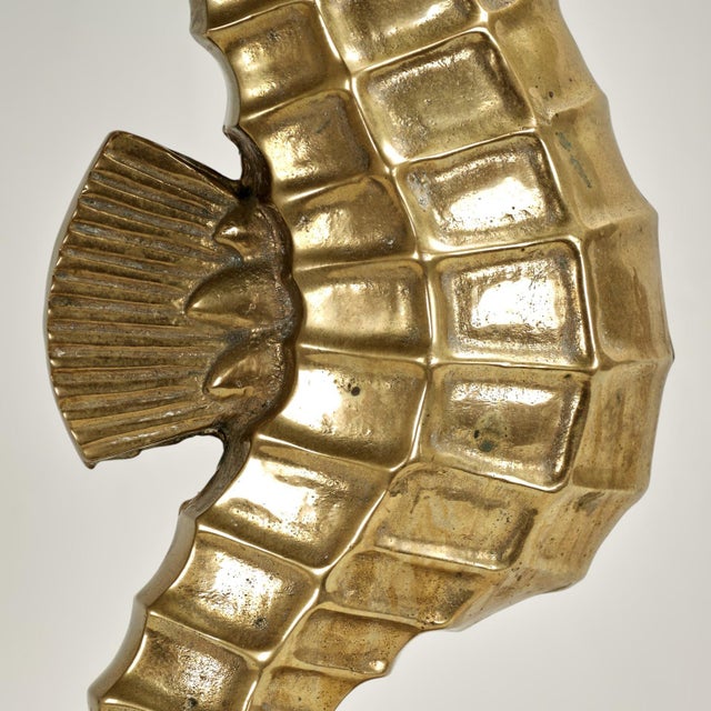 Art Deco Style Seahorse Sculpture or Figure For Sale In West Palm - Image 6 of 7