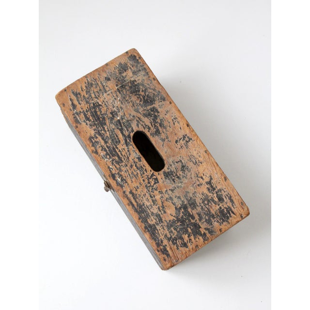 Antique Primitive Wood Ballot Box For Sale - Image 12 of 15
