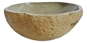 Vintage Rustic River Rock Bowl Large