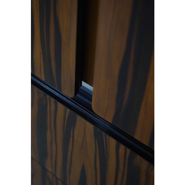 John Stuart Mid Century Modern Macassar Dresser Armoire For Sale - Image 14 of 17