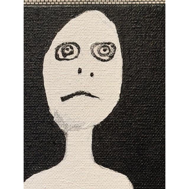 Ying and Yang a Black and White Original Collage on Canvas by Susan Cohen For Sale - Image 4 of 6