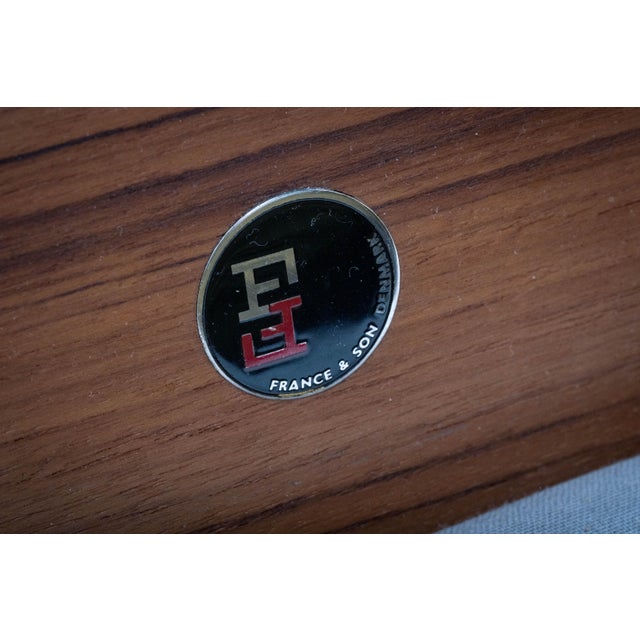 Olive Senator Sofa in Teak by Ole Wanscher for France & Søn / France & Daverkosen, Denmark, 1960s For Sale - Image 8 of 9