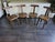 Set of four Brutalist chairs by Finnish designer Olavi Hännin, dating from the 1960s. These iconic Model T chairs are...