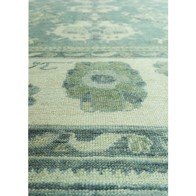 Turkish Oushak Rug 12'6" x 15'6" #19388 For Sale - Image 4 of 8