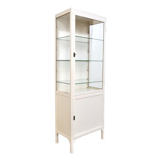 Medical Cabinet in Iron and Glass, 1960s For Sale