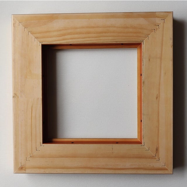 Art Deco Distressed Gold Wooden Frame For Sale - Image 3 of 4