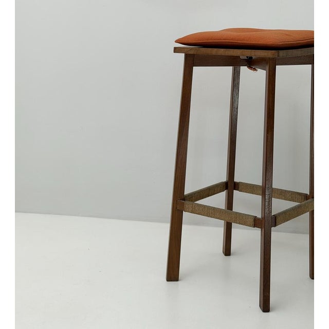 Mid-Century Modern Mid-Century Wood Stool, 1960s For Sale - Image 3 of 5