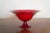 Vintage Ruby Red Murano Art Glass Footed Compote With Applied Grapes For Sale - Image 4 of 11