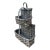 Early 20th Century American Gray Splint Oak Double Hanging Basket For Sale