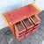 Mid 20th Century Vintage Chinese Hand Painted Red Angle Apothecary Dresser For Sale - Image 5 of 9