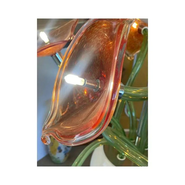 Glass Flowers Murano Glass Cascade Chandelier by Simoeng For Sale - Image 7 of 13