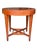 Late 20th Century Baker Furniture Milling Road Federal Regency Cherry Toned Round Side Table | Vintage Occasional Tea Table For Sale - Image 11 of 14