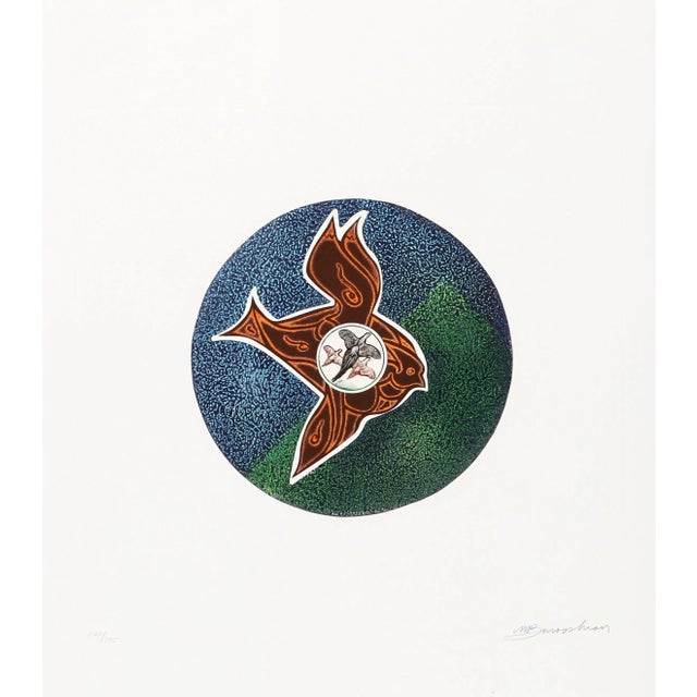 Martin Barooshian, Ring Necked Pheasant, Intaglio and Aquatint For Sale