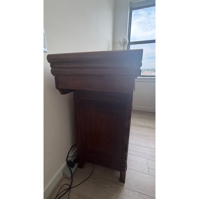 Vintage Drexel Heritage sideboard from the Mandalay Collection, dating to the late 1990s. Features a warm wood finish,...