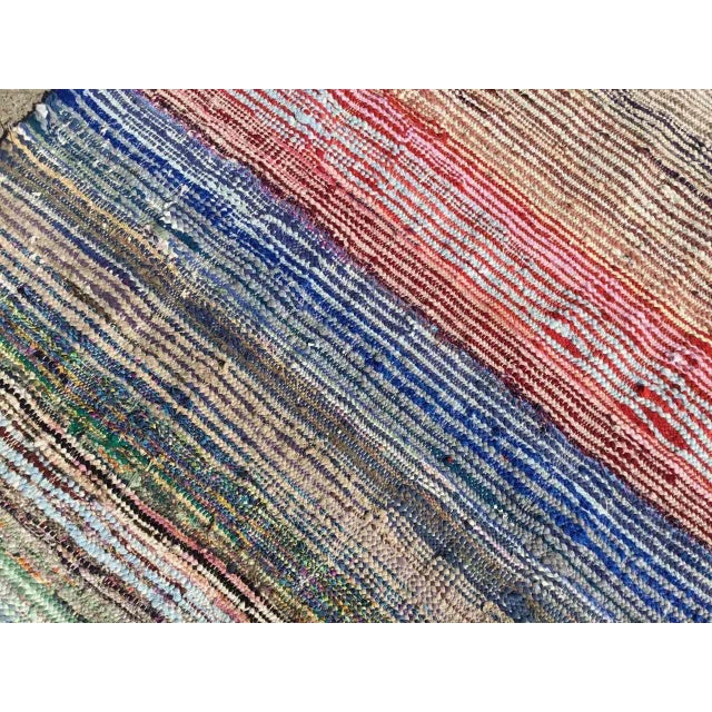 Pink Vintage Turkish Kilim Rug - 82" X 53" For Sale - Image 8 of 10