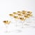 Dorothy Thorpe Set of 12 Mid-Century Modernist Gilt Rimmed Coupe Glasses by Dorothy Thorpe For Sale - Image 4 of 16