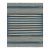 Rug & Kilim's Contemporary Dhurrie Rug in Blue and Beige Stripes - 12x18 For Sale