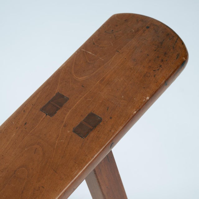 Art Deco French Bench in Oak, 1930s For Sale - Image 11 of 17