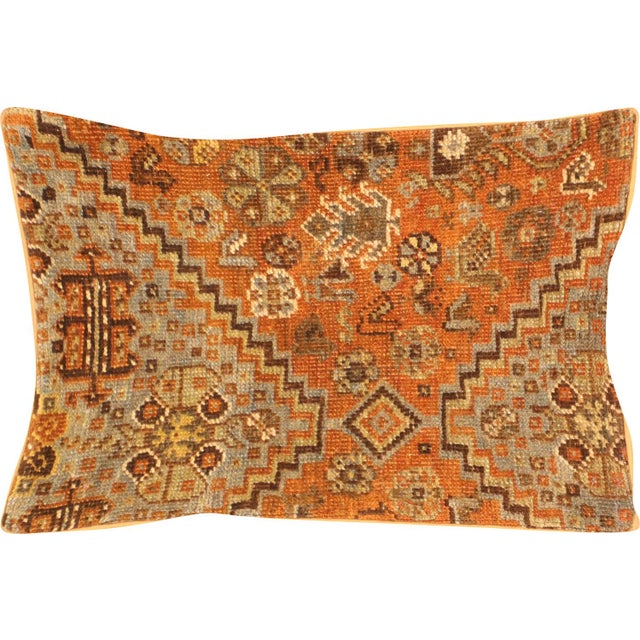 1920s Persian Shiraz Pillow. Hand woven in the Shiraz region of Southern Iran. Fiber fill. 523227