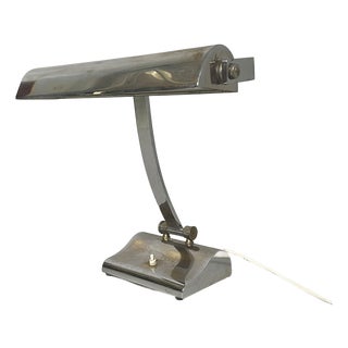 Italian Art Deco Table Lamp in Chromed Brass, 1930s For Sale