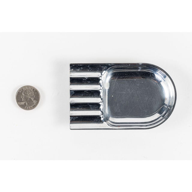 Antique Art Deco Chase & Manning Bowman Chrome Cigarette Ashtrays 1930s For Sale - Image 12 of 16