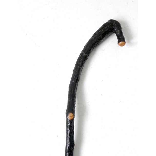 Farmhouse Vintage Rustic Wood Walking Stick For Sale - Image 3 of 9