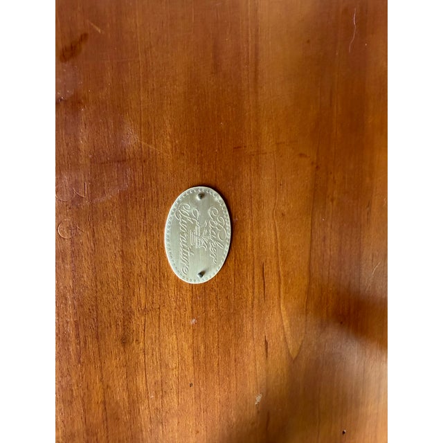 Vintage Baker Furniture French Regency Style Tambour Door Nightstands With Pierced Brass Gallery – A Pair For Sale - Image 9 of 12