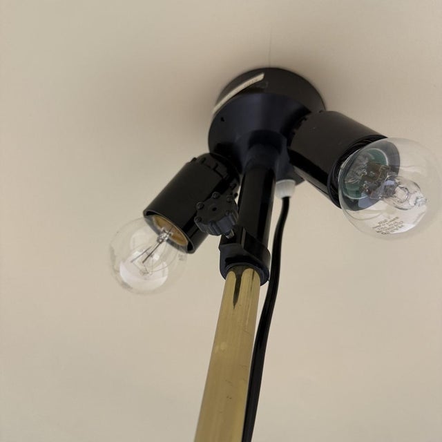 Vintage Mushroom Table Lamp with Gold Metal Base, 1970s, in Good conditions. Designed 1970 to 1979 European Plug (up to...