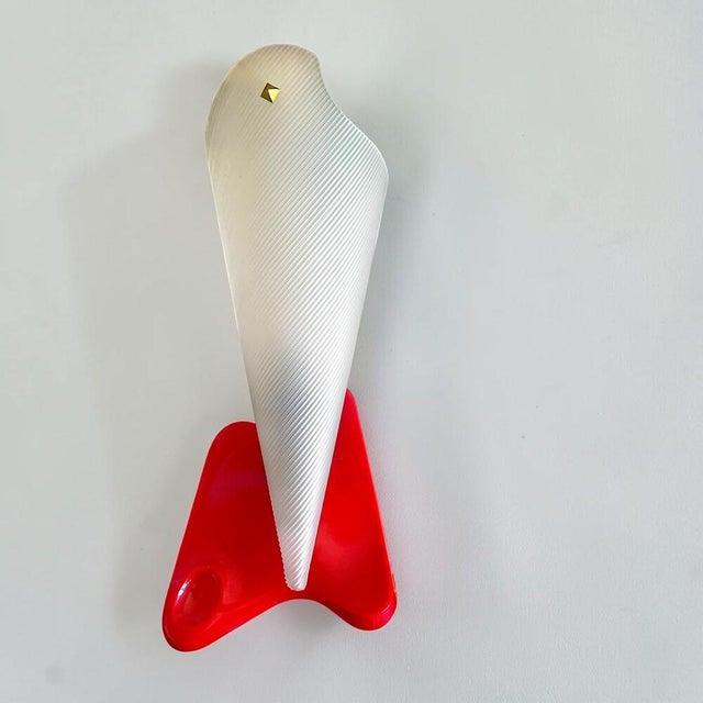 Mid-Century Modern Mid-Century Modern French Red Plastic Adjustable Wall Sconce, 1960s For Sale - Image 3 of 15
