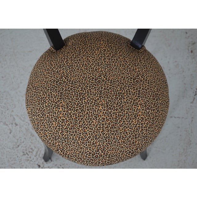 Pair Lyre Back Black Finish Occasional Chairs For Sale - Image 12 of 18