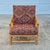 Contemporary 1960s Ficks Reed Style Pagoda Rattan Bamboo Lounge Chair Tapestry Covered Cushions For Sale - Image 3 of 12