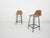 Vintage Dutch Rattan and Metal Bar Stools from Rohe Noordwolde, 1950s, Set of 2 For Sale - Image 12 of 12