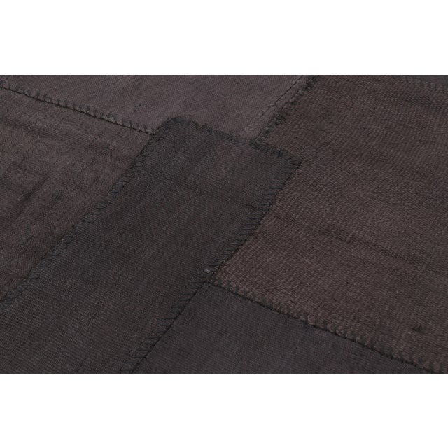 Traditional Vintage Anatolian Patchwork Rug, in Brown, Mauve and Charcoal Tones - Rug & Kilim For Sale - Image 3 of 10