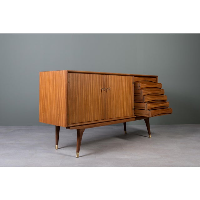 Scandinavian Mid-Century Modern Sideboard in Teak by Sven Andersen For Sale - Image 6 of 15