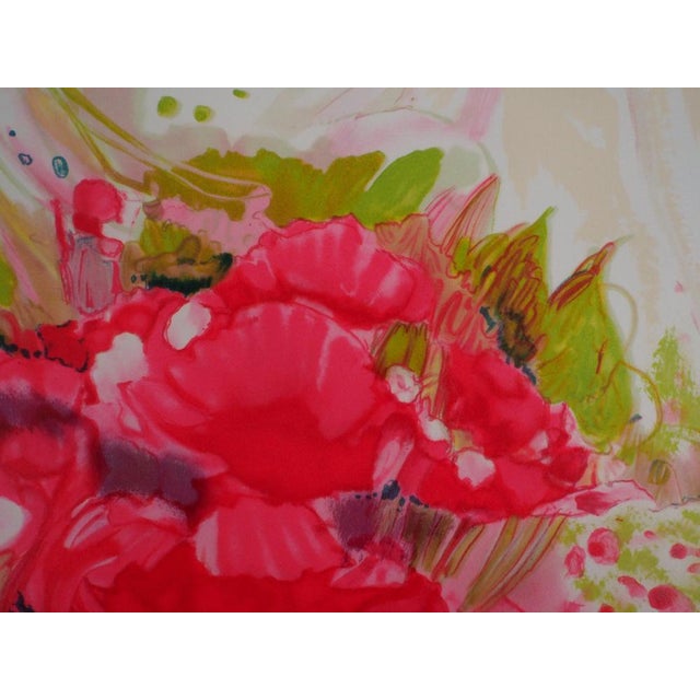 Claude Hemeret, Printemps au jardin, Lithograph For Sale - Image 5 of 8
