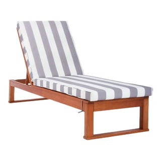 Solano Sunlounger - Natural/Gray Stripe For Sale