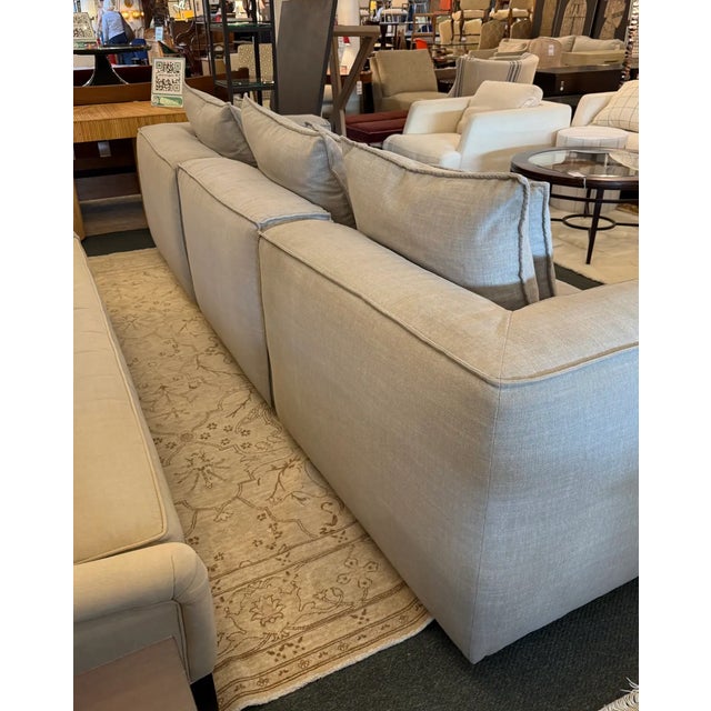 2010s Arhaus Motion Collection Coburn Sofa, Nomad Stone For Sale - Image 5 of 12