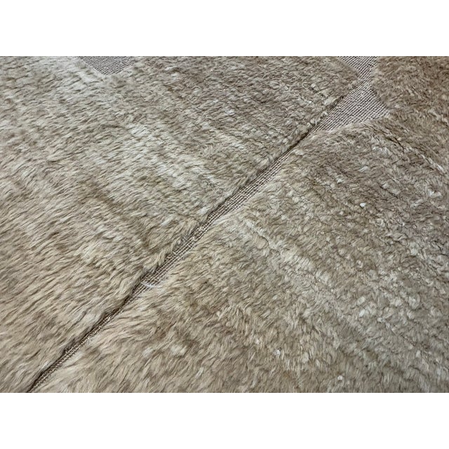 Contemporary Rh Ilyas Hand-Knotted Wool Rug — 10' × 14' Camel | 100% Wool | Sculpted Texture For Sale - Image 3 of 18