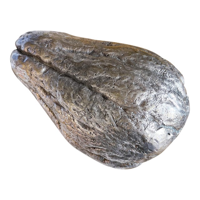 Vintage Maitland-Smith Silvered Bronze Squash For Sale