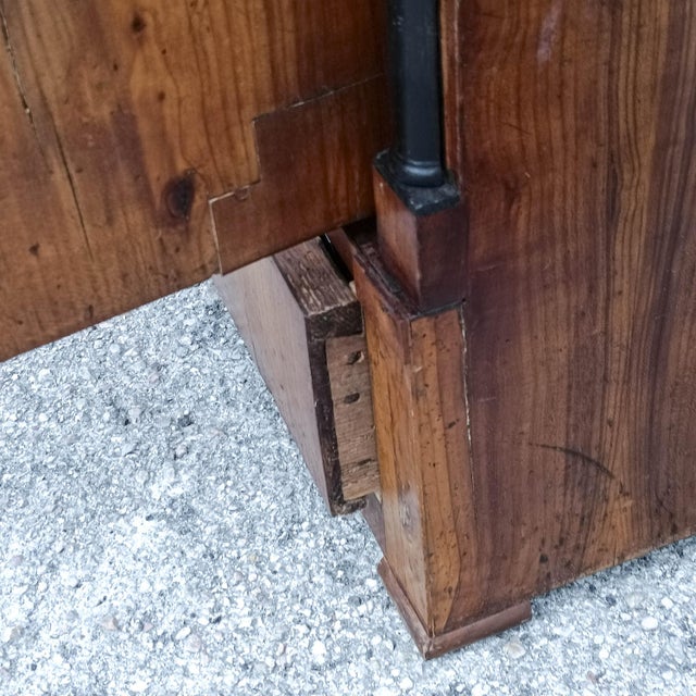 Ancient empire era flap with doors, on the front the flap which serves as a lectern. Furniture that originates from a...