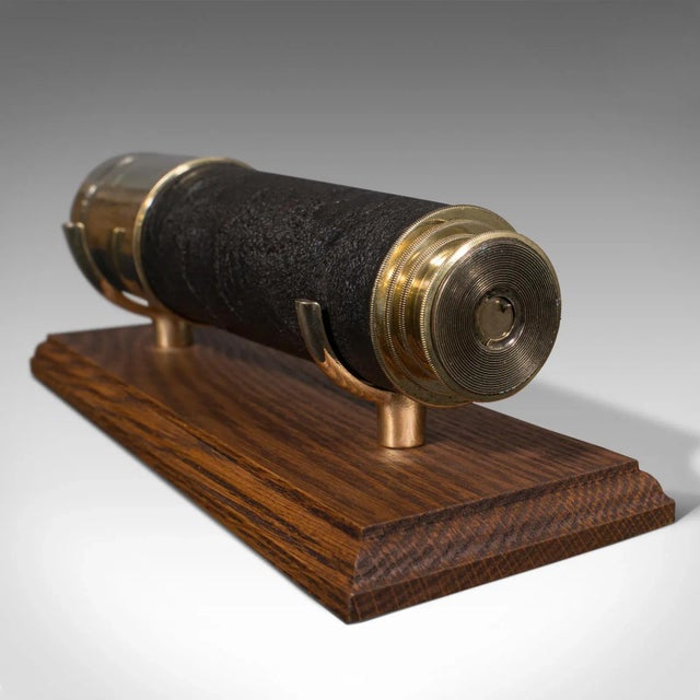 1920s Antique English 3 Draw Ross Telescope For Sale - Image 9 of 12