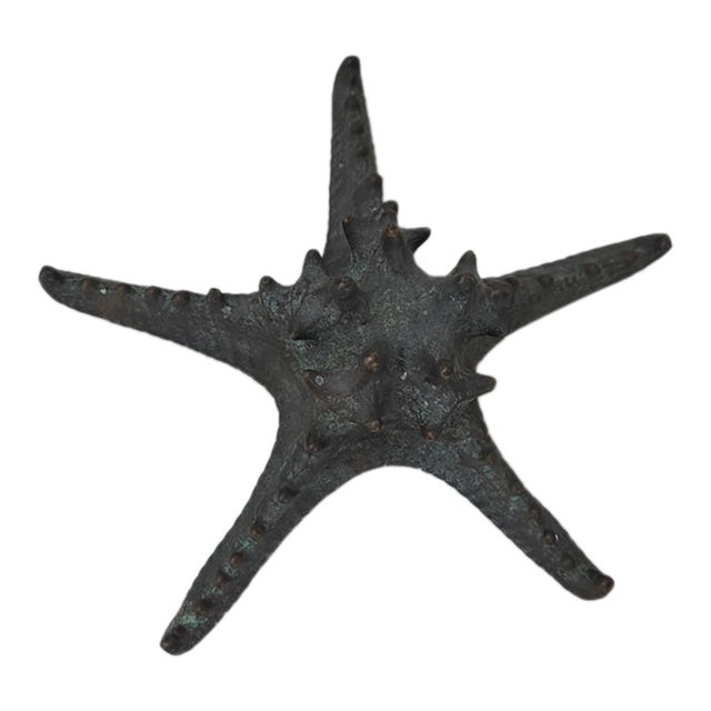 Late 20th Century Maitland-Smith Verdigris-Finish Starfish Sculpture For Sale