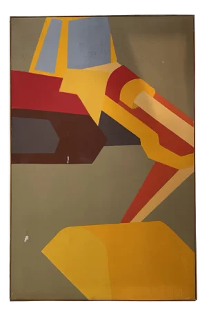Abstract Composition, 1960s, Canvas Painting