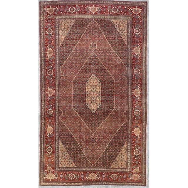 1900 - 1909 Antique Contemporary Mansion Size 11' X 20' Persian Haji Jalili Style Tabriz Rug For Sale - Image 11 of 11